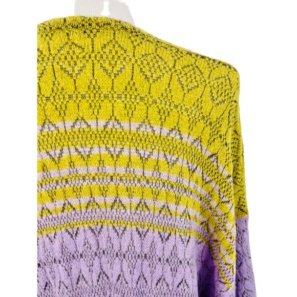 RARE Free People Boho Bell Sleeve & Side Slits Kimono Cardigan - Picture 9 of 16